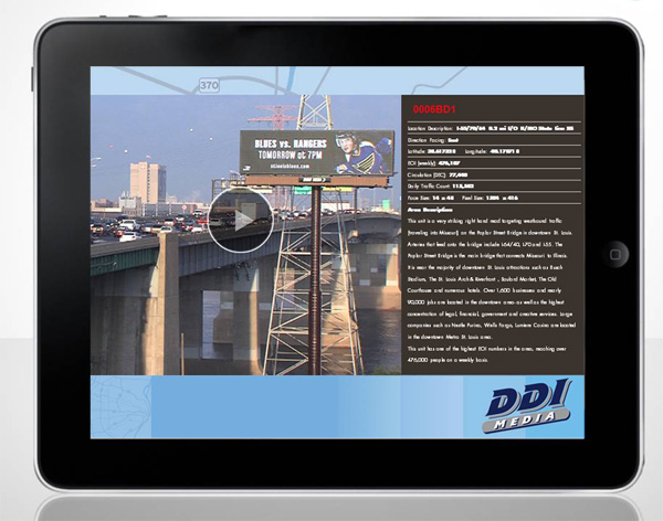 DDI tablet app billboard stats
