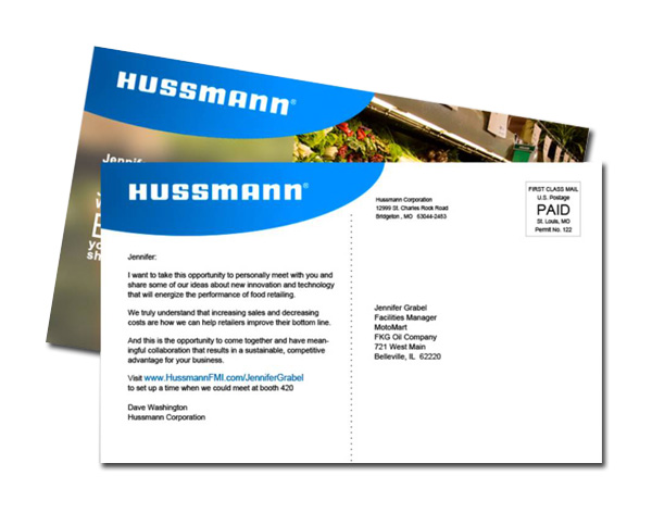 Hussman Postcard Mailer